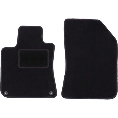 WLG-CARLUX - Front Mats - Black - Polipropilene - car mats WLG-CARLUX - Front Mats - Black - Polipropilene - car mats