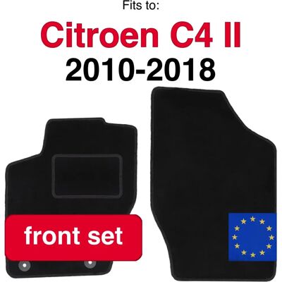 WLG-CARLUX - Citroën C4 II Tappeti Anteriori WLG-CARLUX - Citroën C4 II Tappeti Anteriori