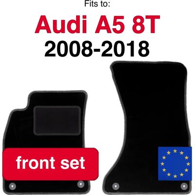WLG-CARLUX - A5 8T Front Mats - Musta - Floor mats WLG-CARLUX - A5 8T Front Mats - Musta - Floor mats