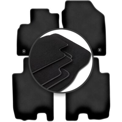 DURBAN - Honda City 2011-2013 - Negro - Poliamida - Car mats DURBAN - Honda City 2011-2013 - Negro - Poliamida - Car mats