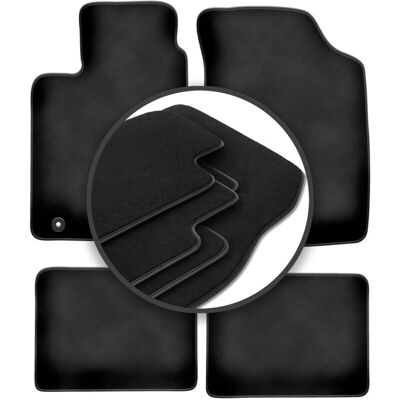 DURBAN - DURBAN-BLACK - Black - Eco-cuero ribete - Alfombrillas DURBAN - DURBAN-BLACK - Black - Eco-cuero ribete - Alfombrillas
