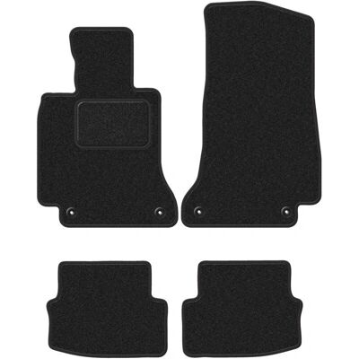 WLG-CARLUX - Mercedes C W205 - Antracita - Car Floor Mats WLG-CARLUX - Mercedes C W205 - Antracita - Car Floor Mats