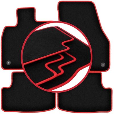 CARLUX-RED - Seat Ateca 2016- - negro - Floor mats CARLUX-RED - Seat Ateca 2016- - negro - Floor mats