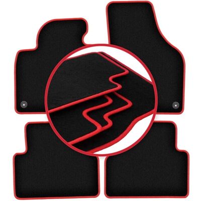 Carlux - WLG-CARLUX-RED - Negro - Car Mats Carlux - WLG-CARLUX-RED - Negro - Car Mats