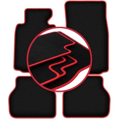 Carlux - CARLUX-RED - BMW 5 E39 - Negro - Alfombrillas Carlux - CARLUX-RED - BMW 5 E39 - Negro - Alfombrillas