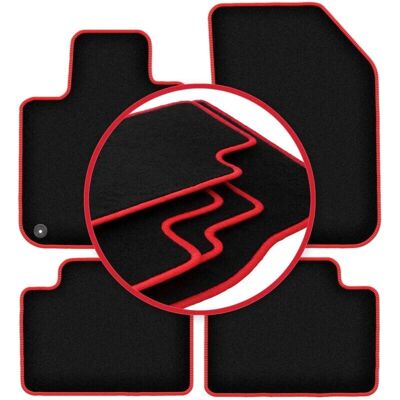 WLG-CARLUX-RED - Peugeot 308 II SW 2013- - Alfombrillas WLG-CARLUX-RED - Peugeot 308 II SW 2013- - Alfombrillas