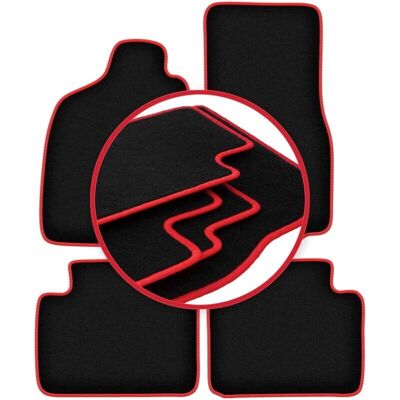 CARLUX - Ford Maverick MK1 - Rojo - Car Mats CARLUX - Ford Maverick MK1 - Rojo - Car Mats