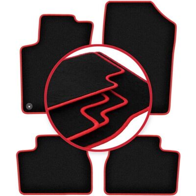 CARLUX - WLG-CARLUX-RED - Noir - Tapis auto - Publicité CARLUX - WLG-CARLUX-RED - Noir - Tapis auto - Publicité