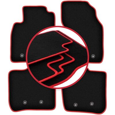 WLG-CARLUX-RED - Volvo V40 1995-2004 - Alfombrillas WLG-CARLUX-RED - Volvo V40 1995-2004 - Alfombrillas