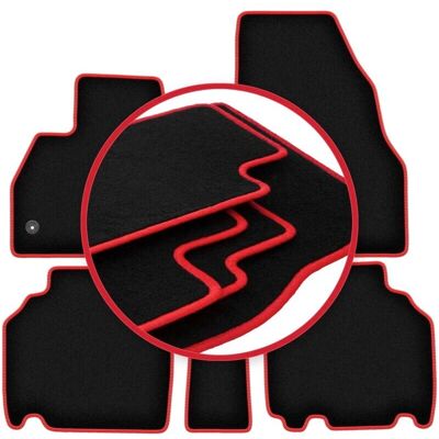 CARLUX - WLG-CARLUX-RED - Costura roja - Car Mats CARLUX - WLG-CARLUX-RED - Costura roja - Car Mats