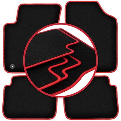 WLG-CARLUX - CARLUX-RED - Negro - Alfombrillas WLG-CARLUX - CARLUX-RED - Negro - Alfombrillas