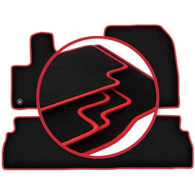 WLG - Toyota ProAce City Kombivan (2018-) - Negro - Alfombrillas de coche WLG - Toyota ProAce City Kombivan (2018-) - Negro - Alfombrillas de coche