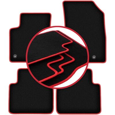 CARLUX - Opel Crossland X - Negro - Alfombrillas CARLUX - Opel Crossland X - Negro - Alfombrillas
