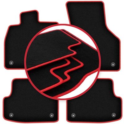 WLG-CARLUX-RED - Audi A3 8V - Alfombrillas WLG-CARLUX-RED - Audi A3 8V - Alfombrillas