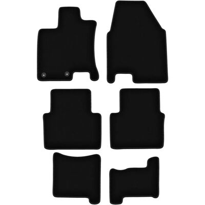 WLG - Qashqai+2 2008-2013 - Black Velvet - Fits Qashqai+2 - Alfombrillas WLG - Qashqai+2 2008-2013 - Black Velvet - Fits Qashqai+2 - Alfombrillas