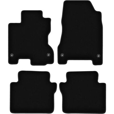 WLG - BASIC - Negro Terciopelo - Renault Koleos I - Car mats WLG - BASIC - Negro Terciopelo - Renault Koleos I - Car mats