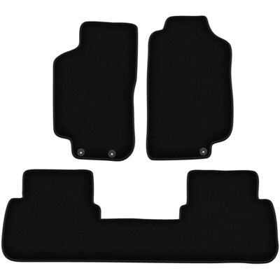 WLG-BASIC - Alfombrillas de terciopelo negras - Saab 9-5 I WLG-BASIC - Alfombrillas de terciopelo negras - Saab 9-5 I