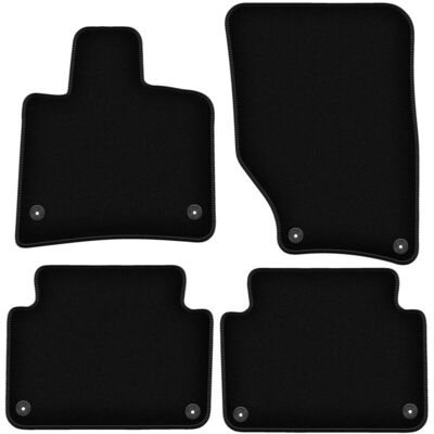 WLG - BASIC - Negro - Audi Q7 I 4L SUV (2005-2015) - car mats WLG - BASIC - Negro - Audi Q7 I 4L SUV (2005-2015) - car mats