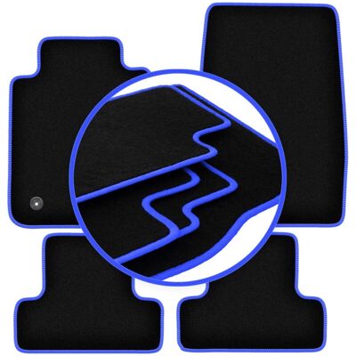 CARLUX - CARLUX-BLUE - Negro - Ford Mustang MK6 - Alfombrillas CARLUX - CARLUX-BLUE - Negro - Ford Mustang MK6 - Alfombrillas
