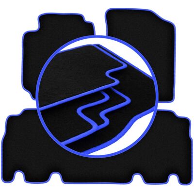 CARLUX-BLUE - WLG-CARLUX-BLUE - Negro - Car Mats CARLUX-BLUE - WLG-CARLUX-BLUE - Negro - Car Mats