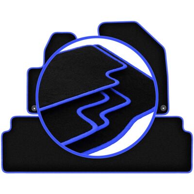 CARLUX - C5 III X7 - costura azul - polipropileno - Car mats CARLUX - C5 III X7 - costura azul - polipropileno - Car mats