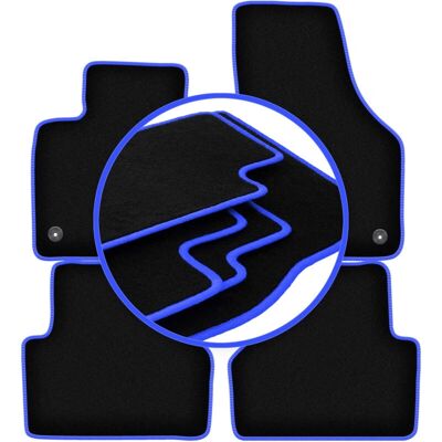 Carlux - Audi Q3 8U - Borde azul - Polipropileno - Car mats Carlux - Audi Q3 8U - Borde azul - Polipropileno - Car mats