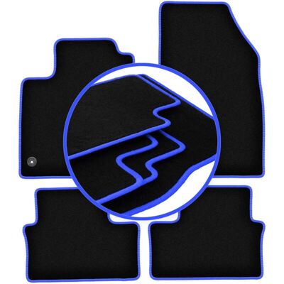 CARLUX - CARLUX-BLUE - Costuras azules - Car mats CARLUX - CARLUX-BLUE - Costuras azules - Car mats