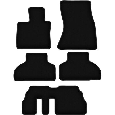 WLG - WLG-BASIC - Terciopelo negro - Alfombrillas de coche WLG - WLG-BASIC - Terciopelo negro - Alfombrillas de coche