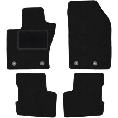 Fiat 500X FL - alfombrillas de terciopelo negras Fiat 500X FL - alfombrillas de terciopelo negras