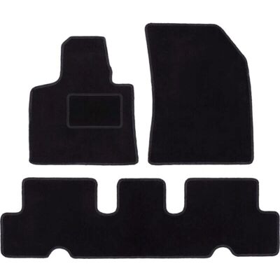 Alfombrillas de terciopelo negro para Citroën C4 Spacetourer - Alfombrillas Alfombrillas de terciopelo negro para Citroën C4 Spacetourer - Alfombrillas