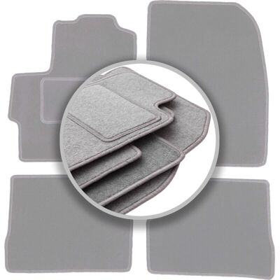 WLG-CARLUX-OSLO - Mazda 3 I BK hatchback 2003-2009 - gris ceniza - Alfombrillas WLG-CARLUX-OSLO - Mazda 3 I BK hatchback 2003-2009 - gris ceniza - Alfombrillas