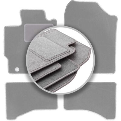 WLG-CARLUX-OSLO - OSLO - Gris ceniza - Toyota Yaris III Hybrid 2013-2017 - Car mats WLG-CARLUX-OSLO - OSLO - Gris ceniza - Toyota Yaris III Hybrid 2013-2017 - Car mats