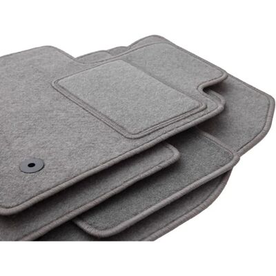 Alfombrillas grises WLG-CARLUX-OSLO para Dacia Sandero III - Alfombrillas de coche Alfombrillas grises WLG-CARLUX-OSLO para Dacia Sandero III - Alfombrillas de coche