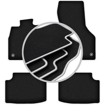 CARLUX-SILVER - WLG-CARLUX-SILVER - Pelo negro perforado - Car mats CARLUX-SILVER - WLG-CARLUX-SILVER - Pelo negro perforado - Car mats