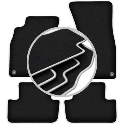 WLG-CARLUX-SILVER - Audi A4 B8 - Ribete gris - Alfomats de coche WLG-CARLUX-SILVER - Audi A4 B8 - Ribete gris - Alfomats de coche