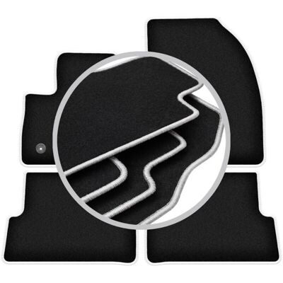 CARLUX-SILVER - Ford Grand C-MAX - Costura gris - Car mats CARLUX-SILVER - Ford Grand C-MAX - Costura gris - Car mats