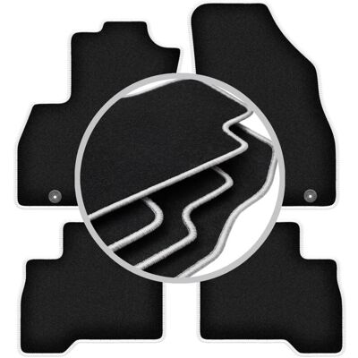 CARLUX-SILVER - Fiat Fiorino III - Borde gris - Alfombrillas CARLUX-SILVER - Fiat Fiorino III - Borde gris - Alfombrillas