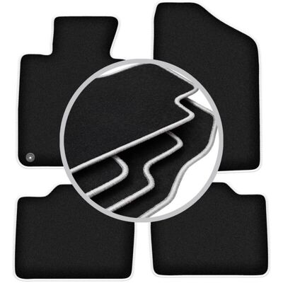 CARLUX-SILVER - Kia Optima TF - Pile - Gris - Car mats CARLUX-SILVER - Kia Optima TF - Pile - Gris - Car mats