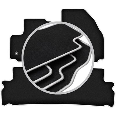 WLG-CARLUX-SILVER - Ford S-MAX MK1 - Negro - Alfombrillas WLG-CARLUX-SILVER - Ford S-MAX MK1 - Negro - Alfombrillas