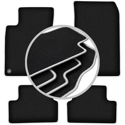 WLG-CARLUX-SILVER - GLA X156 - Pelo negro - Alfombrillas WLG-CARLUX-SILVER - GLA X156 - Pelo negro - Alfombrillas
