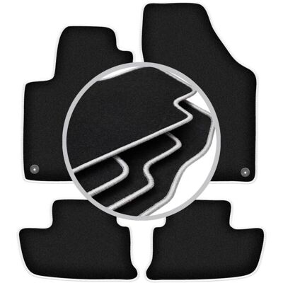 Carlux - CARLUX-SILVER - RCZ 2010-2015 - Black pile - Mats Carlux - CARLUX-SILVER - RCZ 2010-2015 - Black pile - Mats