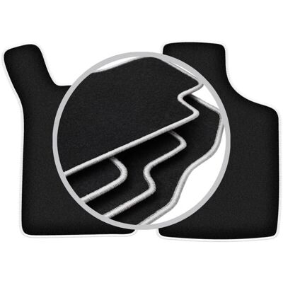 CARLUX-SILVER - WLG-CARLUX-SILVER - Negro - Alfombrillas de coche CARLUX-SILVER - WLG-CARLUX-SILVER - Negro - Alfombrillas de coche