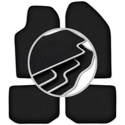 CARLUX-SILVER - Lancia Thema - Pelo negro - Floor mats CARLUX-SILVER - Lancia Thema - Pelo negro - Floor mats