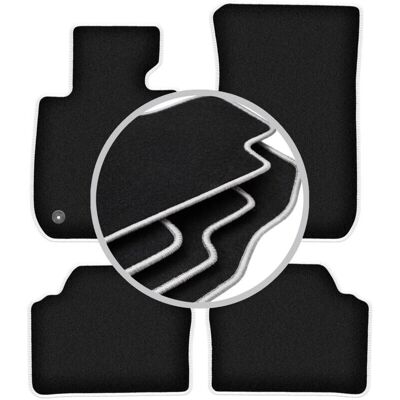 CARLUX-SILVER - BMW 3 E90 - Negro - Alfombrillas CARLUX-SILVER - BMW 3 E90 - Negro - Alfombrillas