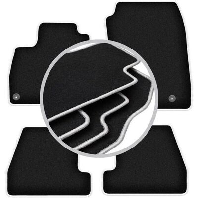 WLG-CARLUX-SILVER - Ford Focus - Negro - Car mats WLG-CARLUX-SILVER - Ford Focus - Negro - Car mats