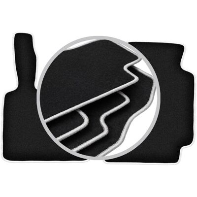 CARLUX-SILVER - Smart ForTwo I - Negro - Alfombrillas CARLUX-SILVER - Smart ForTwo I - Negro - Alfombrillas