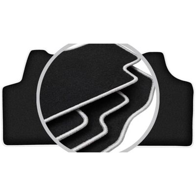 CARLUX-SILVER - WLG-CARLUX-SILVER - Negro - Gris - Alfombrillas CARLUX-SILVER - WLG-CARLUX-SILVER - Negro - Gris - Alfombrillas