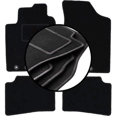 WLG - Kia Cee'd I 2006-2012 - Velour - Alfombrillas WLG - Kia Cee'd I 2006-2012 - Velour - Alfombrillas