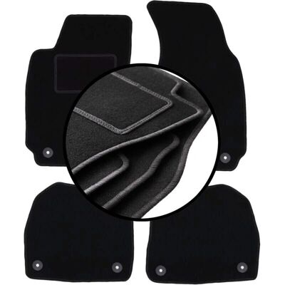 WLG - Skoda Superb I sedan 2001-2008 - Terciopelo - Tapetes WLG - Skoda Superb I sedan 2001-2008 - Terciopelo - Tapetes