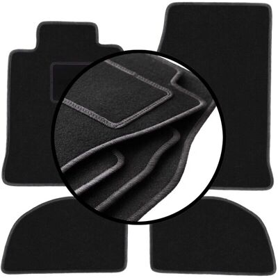 Porsche - 944 Coupé (1976-1988) - Terciopelo - Juego completo - Floor mats Porsche - 944 Coupé (1976-1988) - Terciopelo - Juego completo - Floor mats